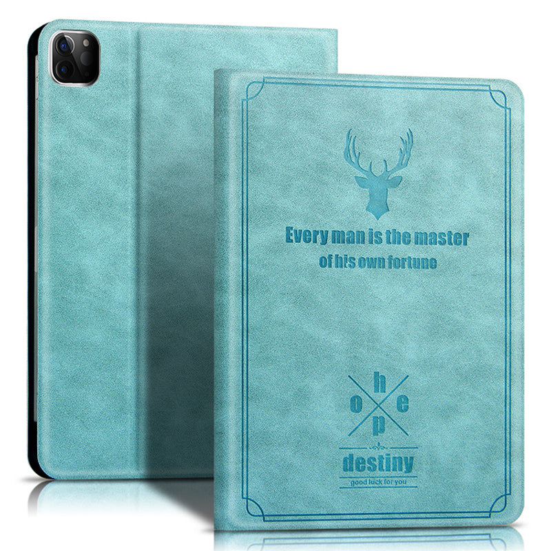 For iPad Pro 11 (2020) / (2021) / (2022) Stand Tablet Case PU Leather Anti-drop Tablet Cover