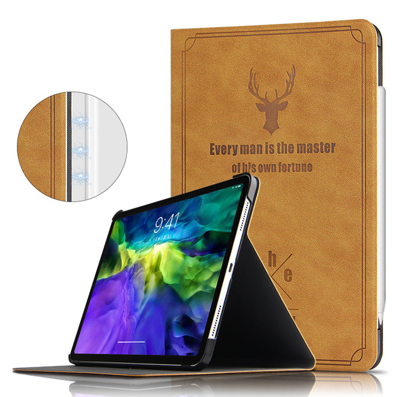 For iPad Pro 11 (2020) / (2021) / (2022) Stand Tablet Case PU Leather Anti-drop Tablet Cover