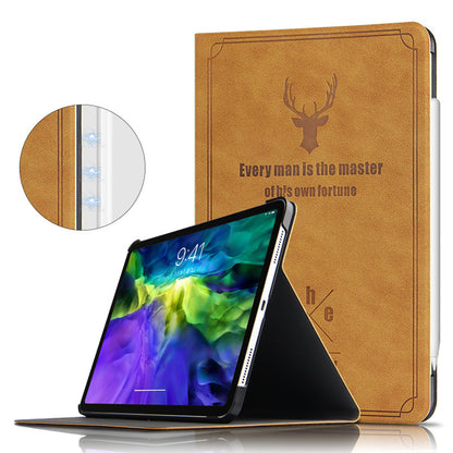 For iPad Pro 11 (2020) / (2021) / (2022) Stand Tablet Case PU Leather Anti-drop Tablet Cover