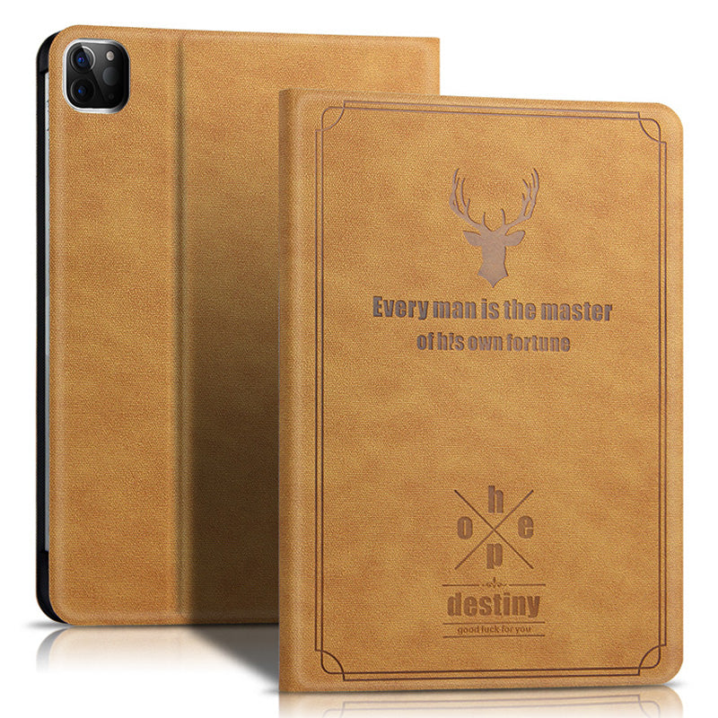 For iPad Pro 11 (2020) / (2021) / (2022) Stand Tablet Case PU Leather Anti-drop Tablet Cover