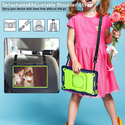Tablet Case for Samsung Galaxy Tab S6 Lite P610 P615 / Tab S6 Lite (2022) P613 P617 P619 , Silicone+PC Kickstand Rugged Cover
