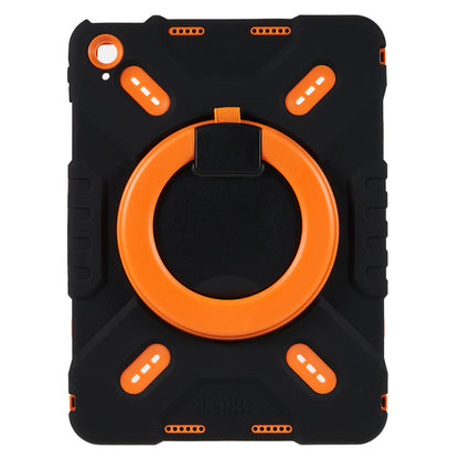 PEPKOO For iPad 10.9 (2022) Tablet Case 360 Degree Rotation Kickstand Silicone+PC+ABS Tablet Cover