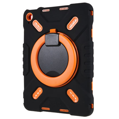 PEPKOO For iPad 10.9 (2022) Tablet Case 360 Degree Rotation Kickstand Silicone+PC+ABS Tablet Cover