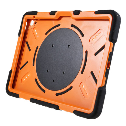 PEPKOO For iPad 10.9 (2022) Tablet Case 360 Degree Rotation Kickstand Silicone+PC+ABS Tablet Cover