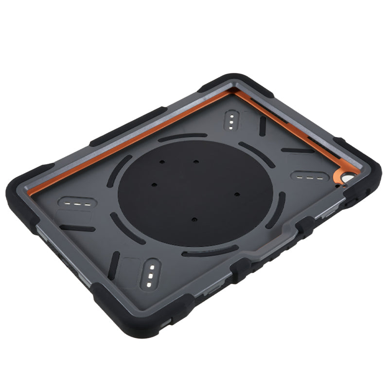 PEPKOO For iPad 10.9 (2022) Tablet Case 360 Degree Rotation Kickstand Silicone+PC+ABS Tablet Cover