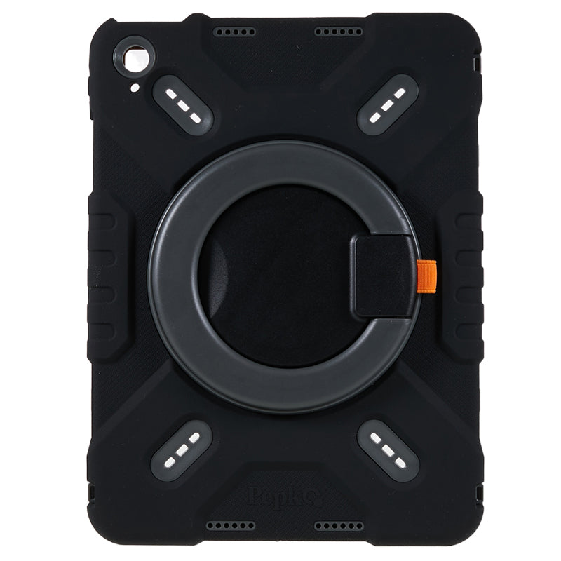 PEPKOO For iPad 10.9 (2022) Tablet Case 360 Degree Rotation Kickstand Silicone+PC+ABS Tablet Cover