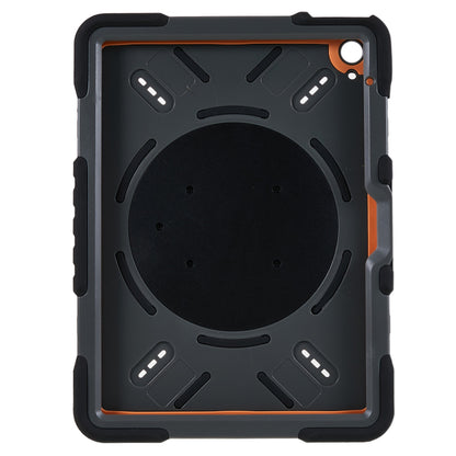 PEPKOO For iPad 10.9 (2022) Tablet Case 360 Degree Rotation Kickstand Silicone+PC+ABS Tablet Cover