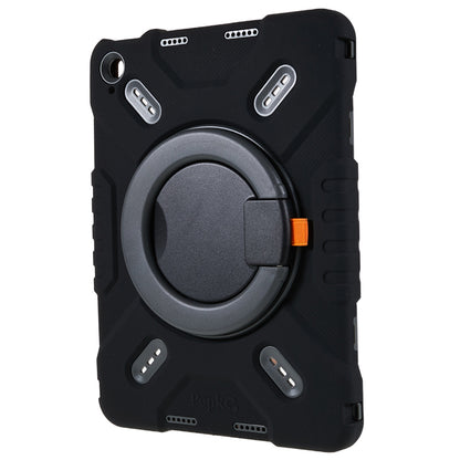 PEPKOO For iPad 10.9 (2022) Tablet Case 360 Degree Rotation Kickstand Silicone+PC+ABS Tablet Cover