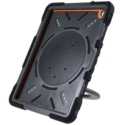 PEPKOO For iPad 10.9 (2022) Tablet Case 360 Degree Rotation Kickstand Silicone+PC+ABS Tablet Cover