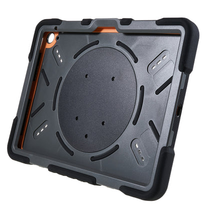 PEPKOO For iPad 10.9 (2022) Tablet Case 360 Degree Rotation Kickstand Silicone+PC+ABS Tablet Cover