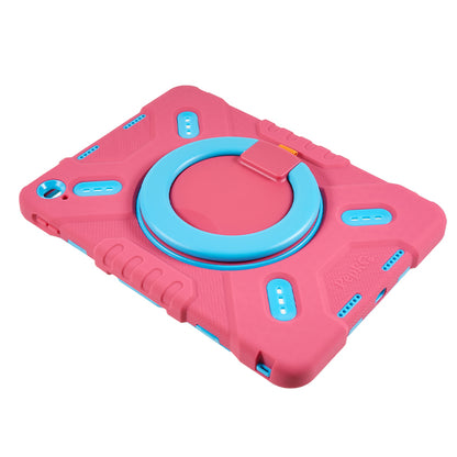 PEPKOO For iPad 10.9 (2022) Tablet Case 360 Degree Rotation Kickstand Silicone+PC+ABS Tablet Cover