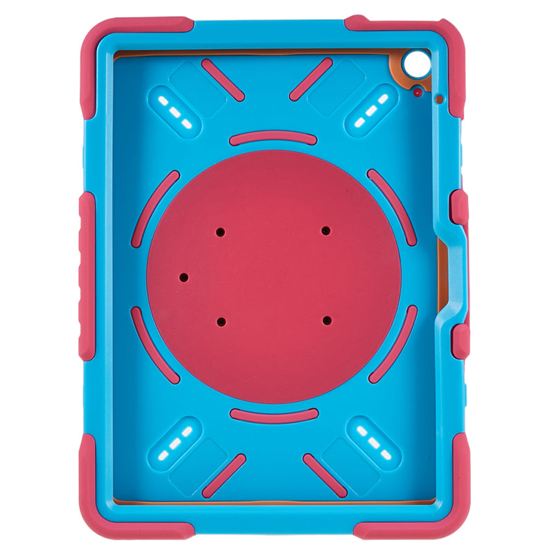 PEPKOO For iPad 10.9 (2022) Tablet Case 360 Degree Rotation Kickstand Silicone+PC+ABS Tablet Cover