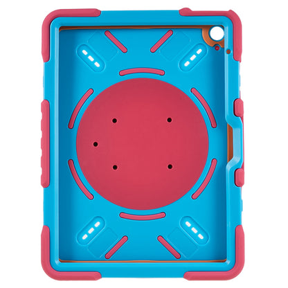 PEPKOO For iPad 10.9 (2022) Tablet Case 360 Degree Rotation Kickstand Silicone+PC+ABS Tablet Cover