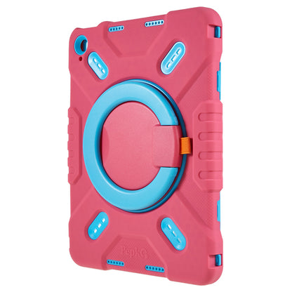 PEPKOO For iPad 10.9 (2022) Tablet Case 360 Degree Rotation Kickstand Silicone+PC+ABS Tablet Cover