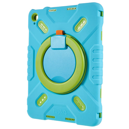 PEPKOO For iPad 10.9 (2022) Tablet Case 360 Degree Rotation Kickstand Silicone+PC+ABS Tablet Cover