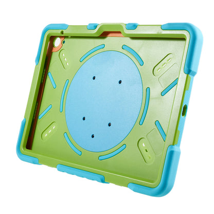 PEPKOO For iPad 10.9 (2022) Tablet Case 360 Degree Rotation Kickstand Silicone+PC+ABS Tablet Cover