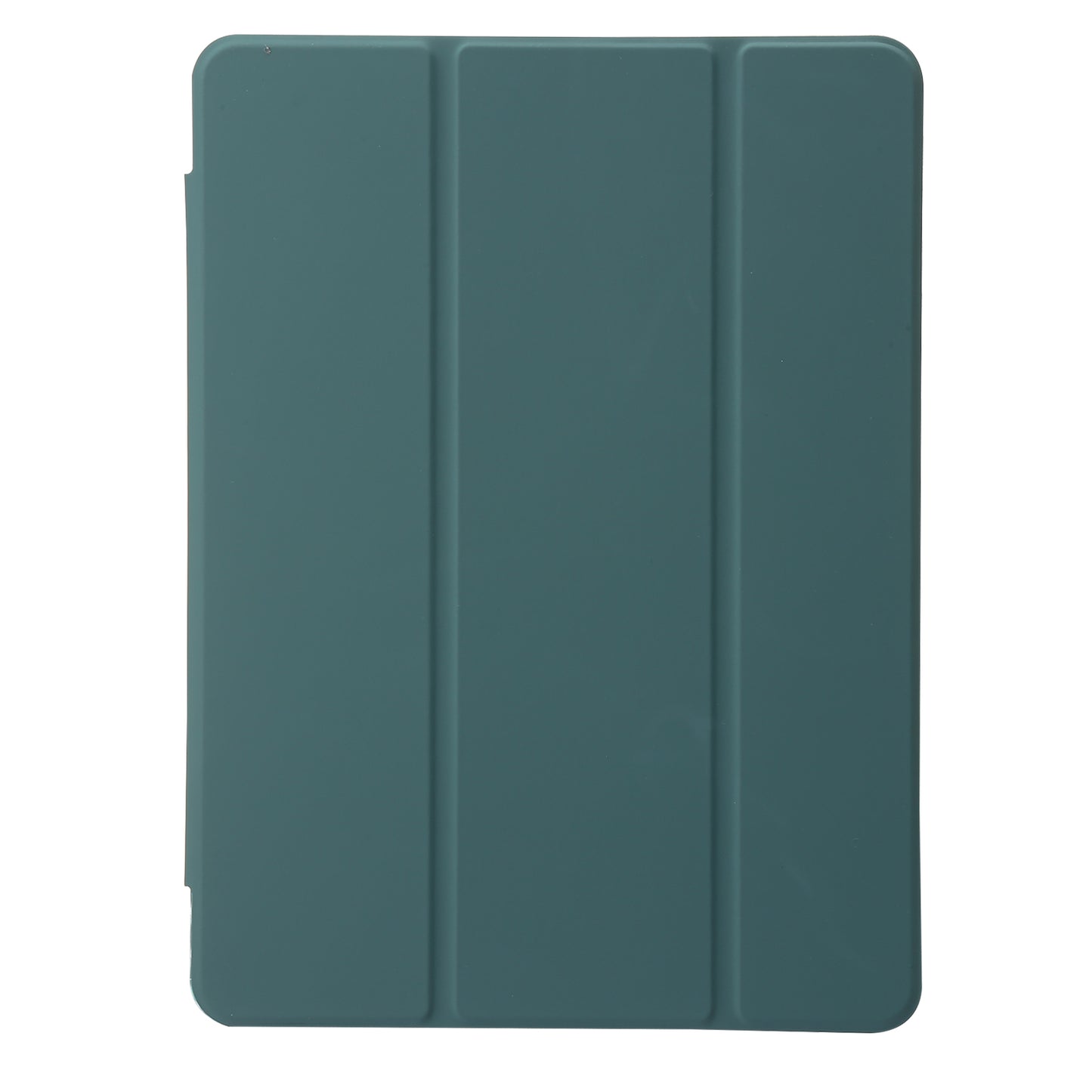 For iPad 10.2 (2021) / (2020) / (2019) Tri-fold Stand Tablet Case PU Leather Transparent Acrylic Tablet Cover