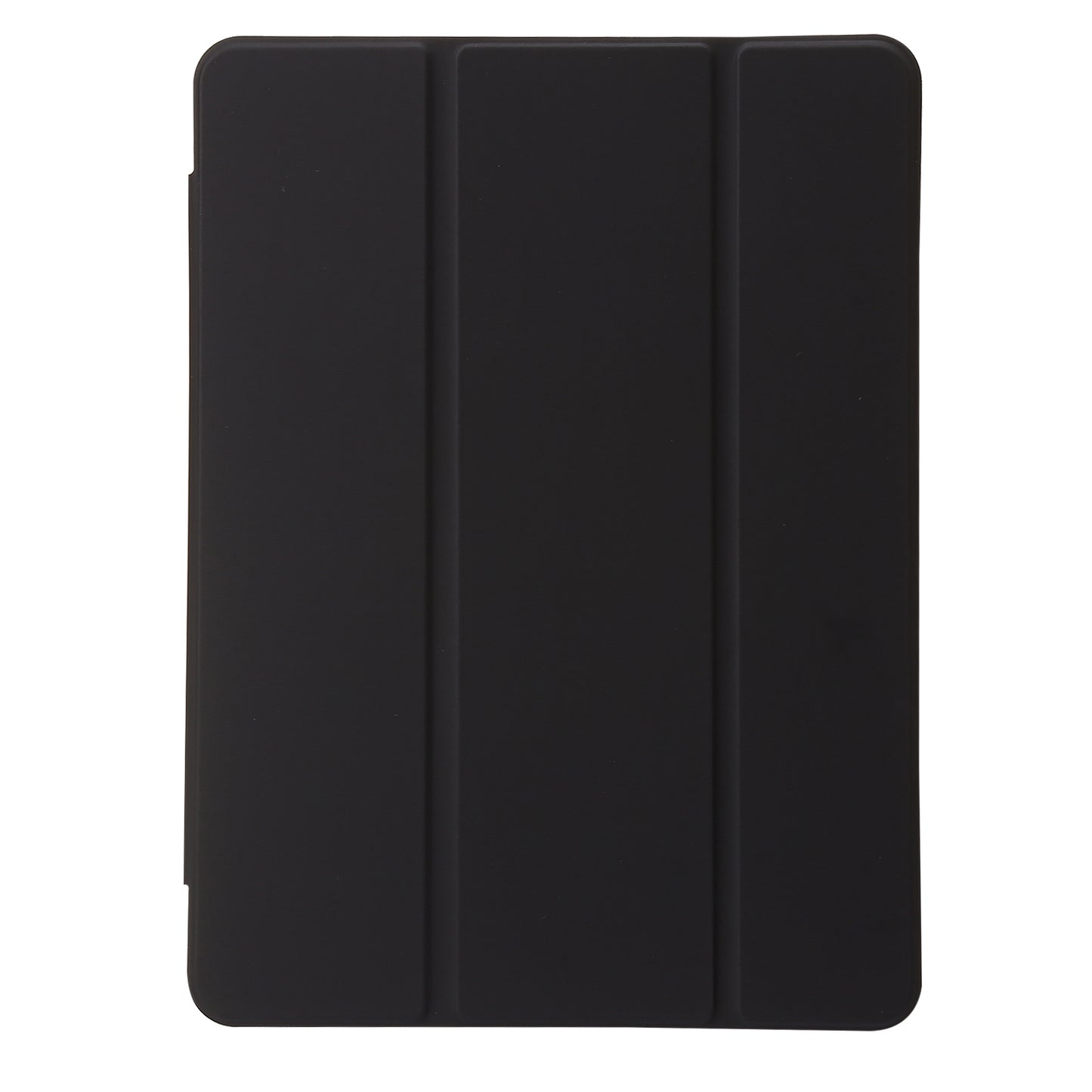 For iPad 10.2 (2021) / (2020) / (2019) Tri-fold Stand Tablet Case PU Leather Transparent Acrylic Tablet Cover