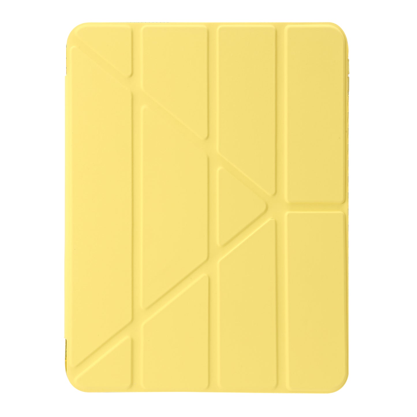 Origami Tri-fold Stand Tablet Cover for iPad 10.9 (2022) , PU Leather + Transparent Acrylic Case