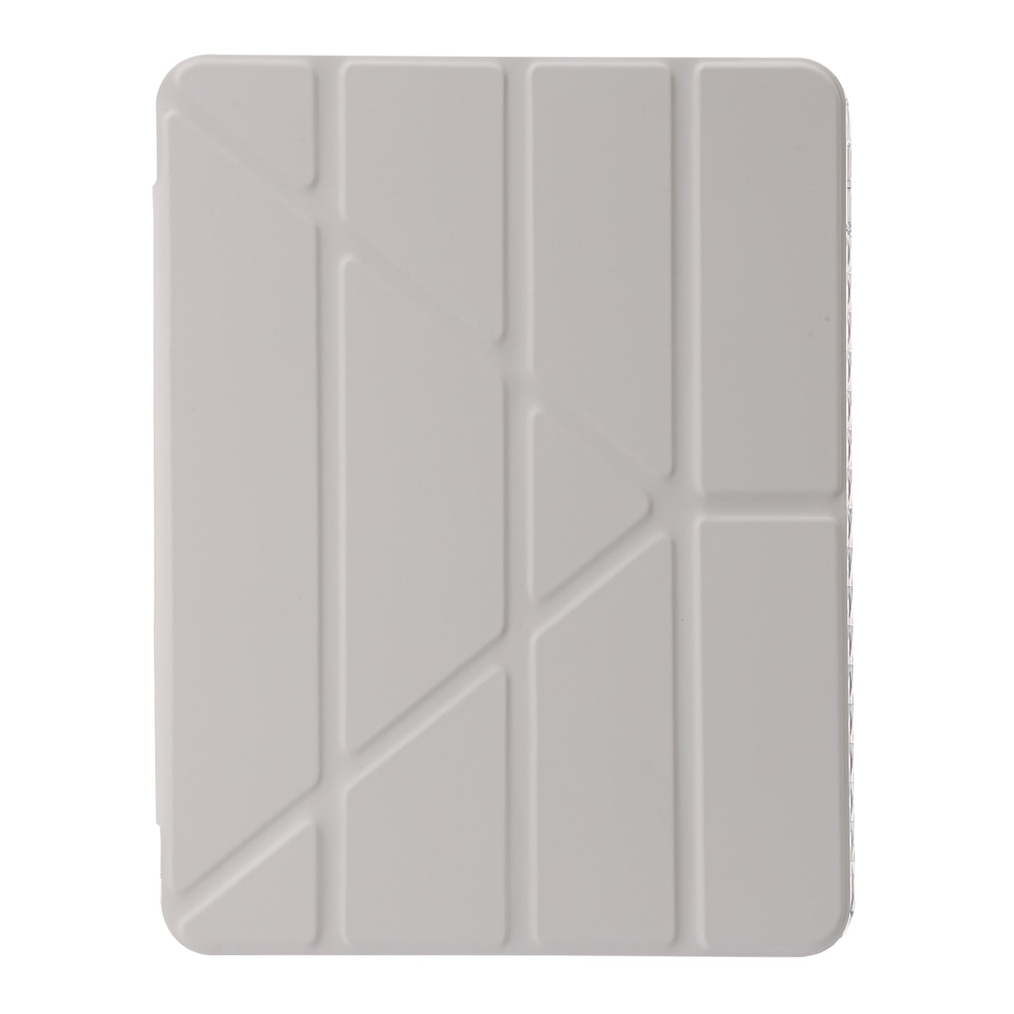 Origami Tri-fold Stand Tablet Cover for iPad 10.9 (2022) , PU Leather + Transparent Acrylic Case
