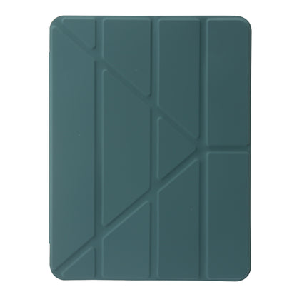 Tablet Case for iPad Pro 11 (2018) / (2020) / (2021 / (2022) / iPad Air (2020) / (2022) Origami Tri-fold Stand Leather+ Clear Acrylic Cover