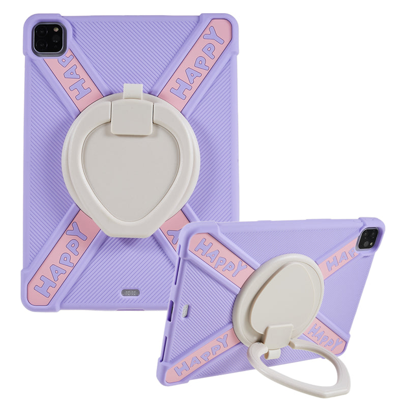 For iPad Pro 11 (2022) / (2021) / (2020) / (2018) 360 Degree Rotary Kickstand Tablet Case PC+Silicone Cover