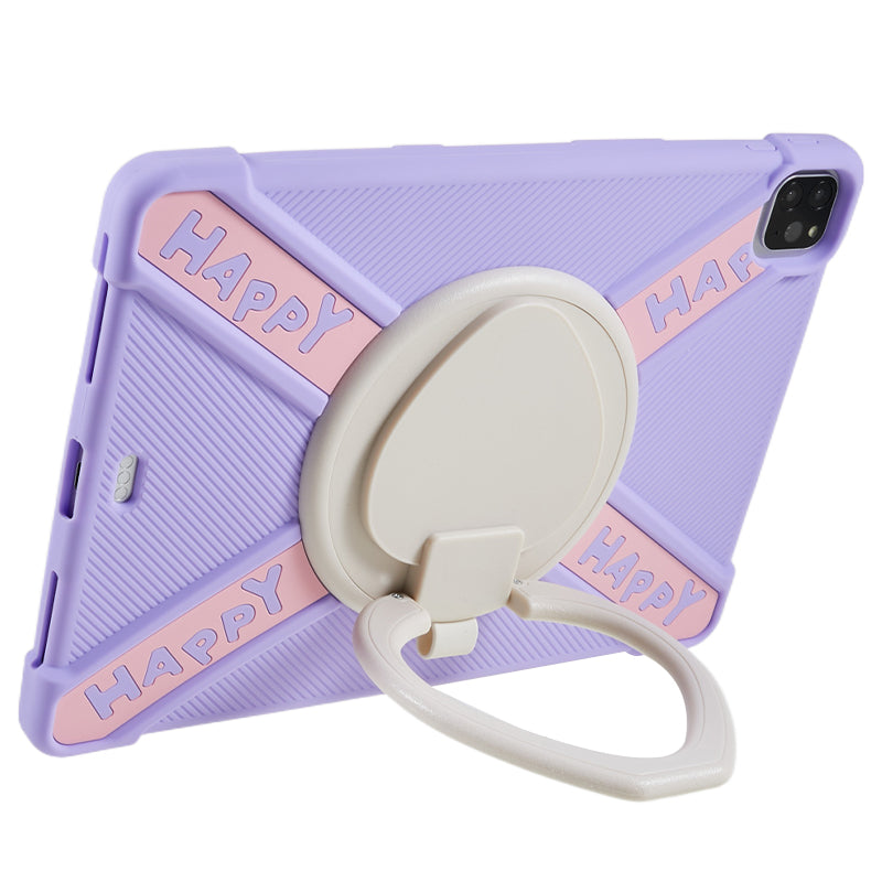 For iPad Pro 11 (2022) / (2021) / (2020) / (2018) 360 Degree Rotary Kickstand Tablet Case PC+Silicone Cover