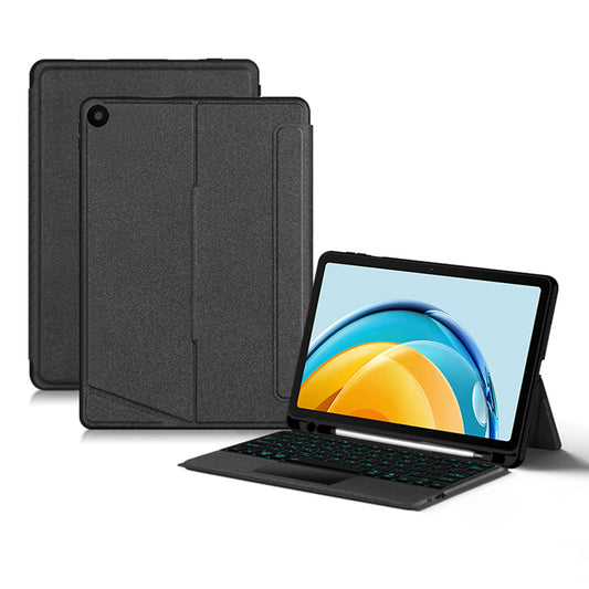 For Huawei MatePad SE 10.4-inch Shockproof Tablet Case + Detachable Wireless Keyboard with Backlit