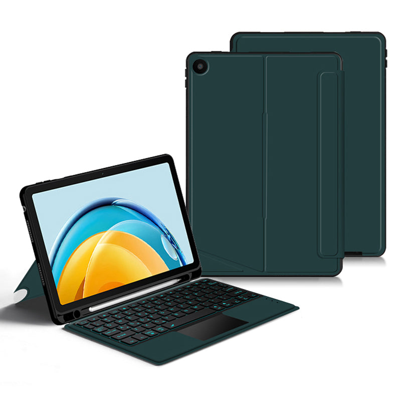 For Huawei MatePad SE 10.4-inch Shockproof Tablet Case + Detachable Wireless Keyboard with Backlit