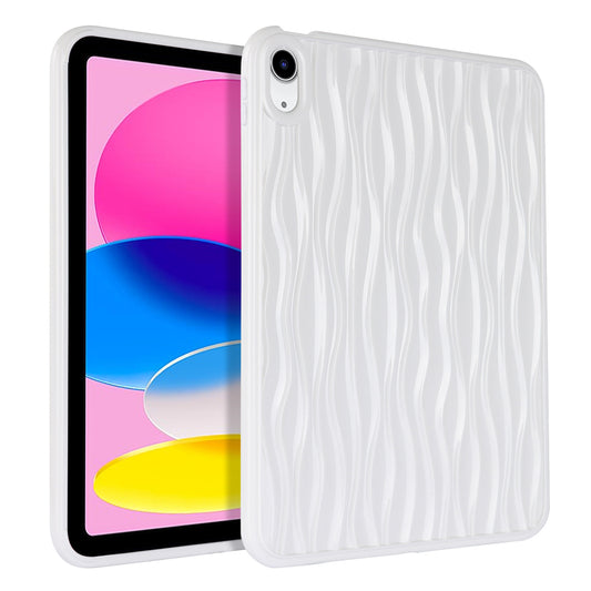 For iPad 10.9 (2022) Wave Texture Shockproof Cover Soft TPU Tablet Protective Case