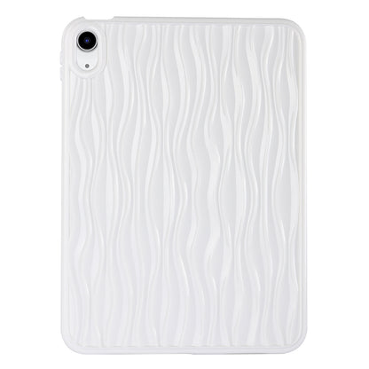 For iPad 10.9 (2022) Wave Texture Shockproof Cover Soft TPU Tablet Protective Case
