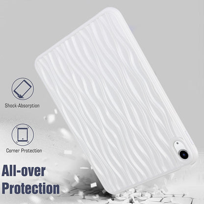 For iPad 10.9 (2022) Wave Texture Shockproof Cover Soft TPU Tablet Protective Case