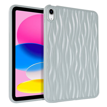 For iPad 10.9 (2022) Wave Texture Shockproof Cover Soft TPU Tablet Protective Case