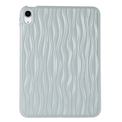 For iPad 10.9 (2022) Wave Texture Shockproof Cover Soft TPU Tablet Protective Case