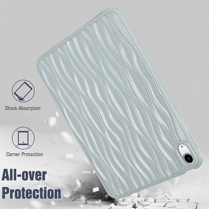 For iPad 10.9 (2022) Wave Texture Shockproof Cover Soft TPU Tablet Protective Case