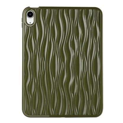 For iPad 10.9 (2022) Wave Texture Shockproof Cover Soft TPU Tablet Protective Case