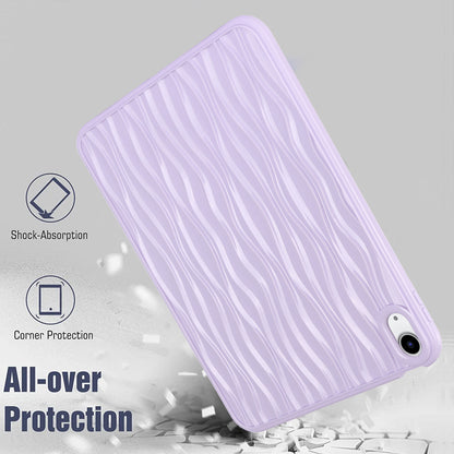 For iPad 10.9 (2022) Wave Texture Shockproof Cover Soft TPU Tablet Protective Case