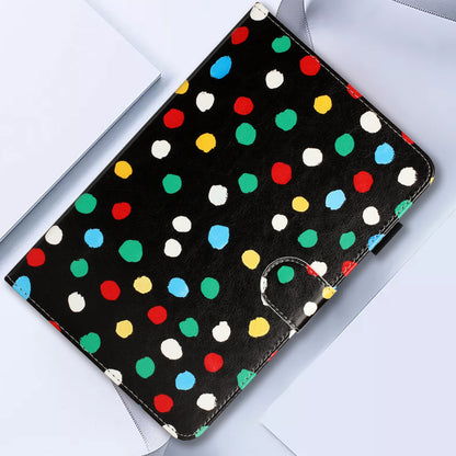 For iPad Mini / Mini 2 / mini 3 / mini 4 / mini (2019) 7.9 inch PU Leather Tablet Case Dot Printing Shockproof Cover