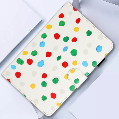 For iPad Mini / Mini 2 / mini 3 / mini 4 / mini (2019) 7.9 inch PU Leather Tablet Case Dot Printing Shockproof Cover