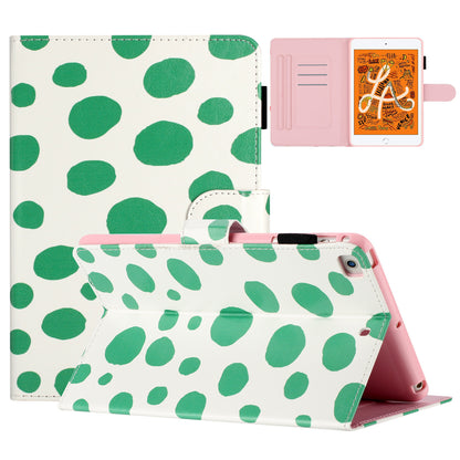For iPad Mini / Mini 2 / mini 3 / mini 4 / mini (2019) 7.9 inch PU Leather Tablet Case Dot Printing Shockproof Cover