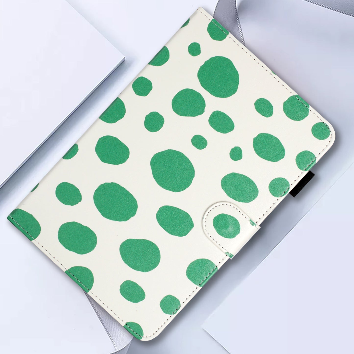 For iPad Mini / Mini 2 / mini 3 / mini 4 / mini (2019) 7.9 inch PU Leather Tablet Case Dot Printing Shockproof Cover
