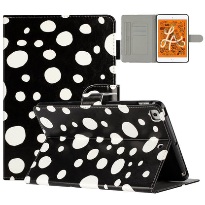 For iPad Mini / Mini 2 / mini 3 / mini 4 / mini (2019) 7.9 inch PU Leather Tablet Case Dot Printing Shockproof Cover