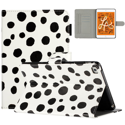 For iPad Mini / Mini 2 / mini 3 / mini 4 / mini (2019) 7.9 inch PU Leather Tablet Case Dot Printing Shockproof Cover