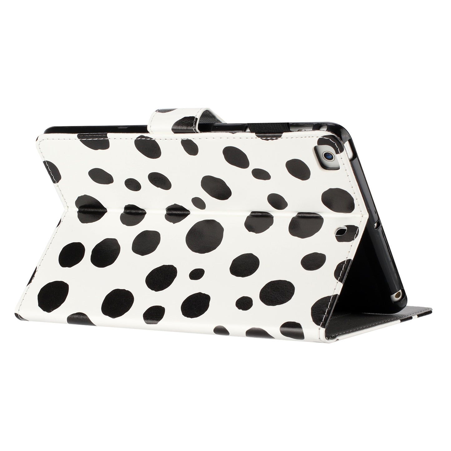 For iPad Mini / Mini 2 / mini 3 / mini 4 / mini (2019) 7.9 inch PU Leather Tablet Case Dot Printing Shockproof Cover