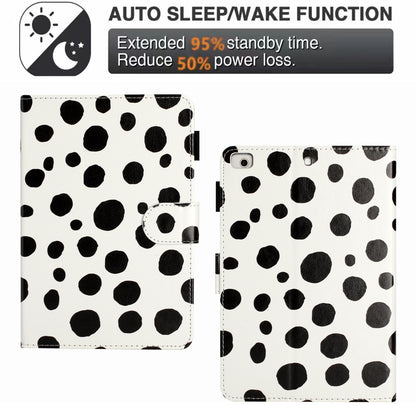 For iPad Mini / Mini 2 / mini 3 / mini 4 / mini (2019) 7.9 inch PU Leather Tablet Case Dot Printing Shockproof Cover