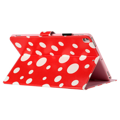 For iPad 10.2 (2021) / (2019) / (2020) / iPad Pro 10.5-inch (2017) PU Leather Case Dot Printing Anti-Drop Tablet Cover