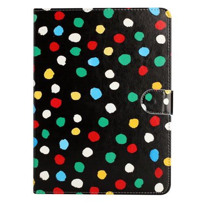 For iPad 10.2 (2021) / (2019) / (2020) / iPad Pro 10.5-inch (2017) PU Leather Case Dot Printing Anti-Drop Tablet Cover