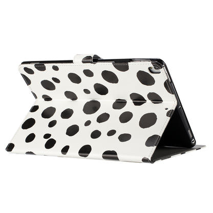 For iPad 10.2 (2021) / (2019) / (2020) / iPad Pro 10.5-inch (2017) PU Leather Case Dot Printing Anti-Drop Tablet Cover