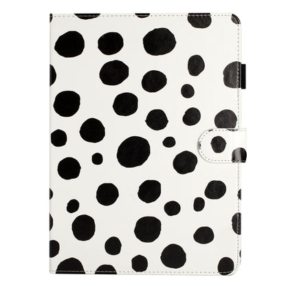 For iPad 10.2 (2021) / (2019) / (2020) / iPad Pro 10.5-inch (2017) PU Leather Case Dot Printing Anti-Drop Tablet Cover