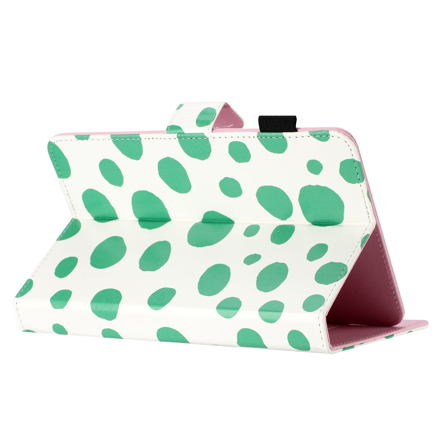10-inch Dots Pattern Anti-scratch PU Leather Card Holder Stand Case Auto Wake / Sleep Tablet Cover